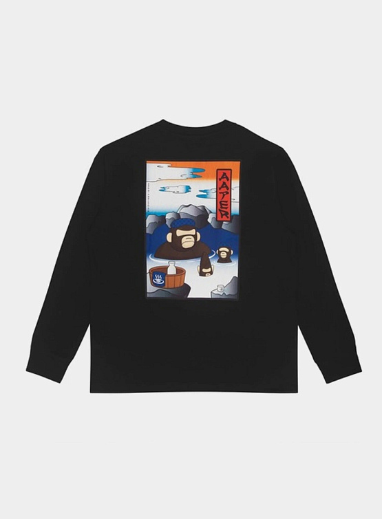 Лонгслив AAPE Aaper Graphic Black