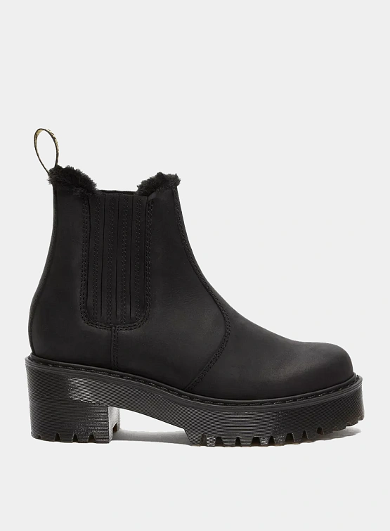 Челси Dr. Martens Rometty Faux Fur Leather Black