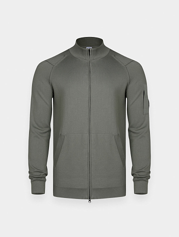 Кардиган C.P. Company Lens-detail Knitted Agave Green