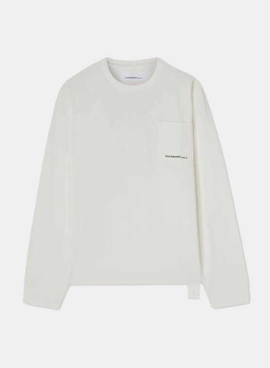Лонгслив OAMC Peacemaker Lighter L/S Pocket White