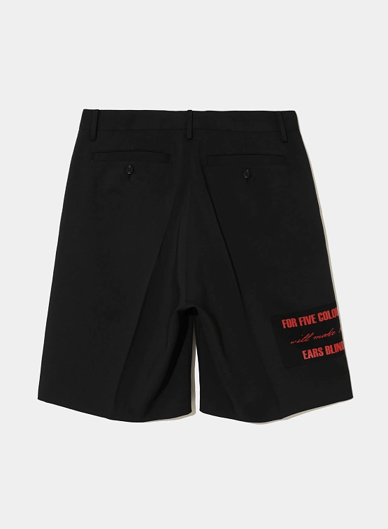 Шорты UNDERCOVER Twill Patchwork Shorts Black