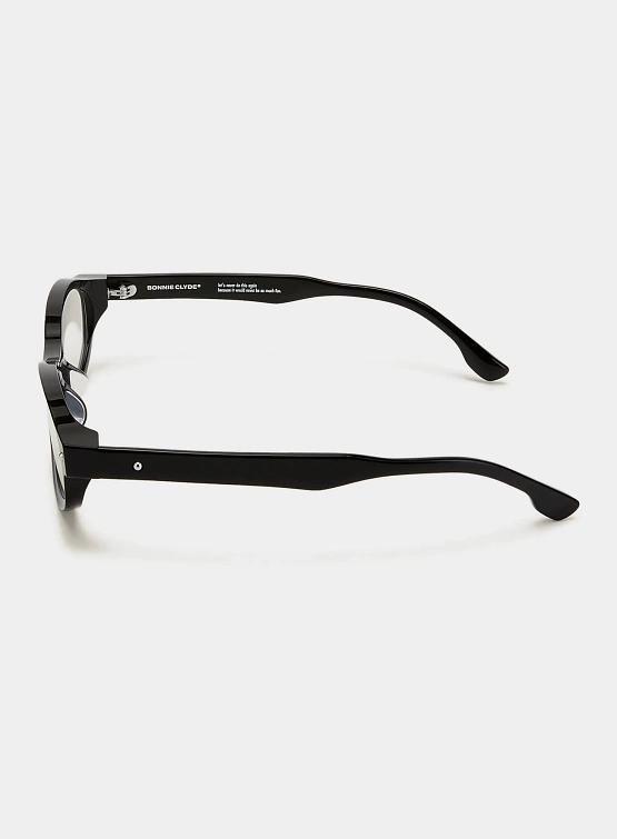 Очки Bonnie Clyde Roller Coaster Black & Clear Lens
