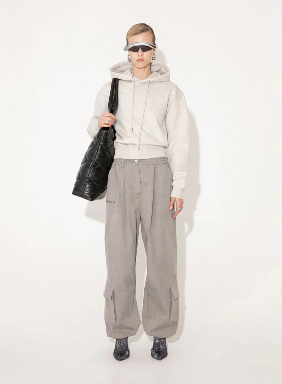 Женское худи Han Kjøbenhavn Distressed Grey Melange