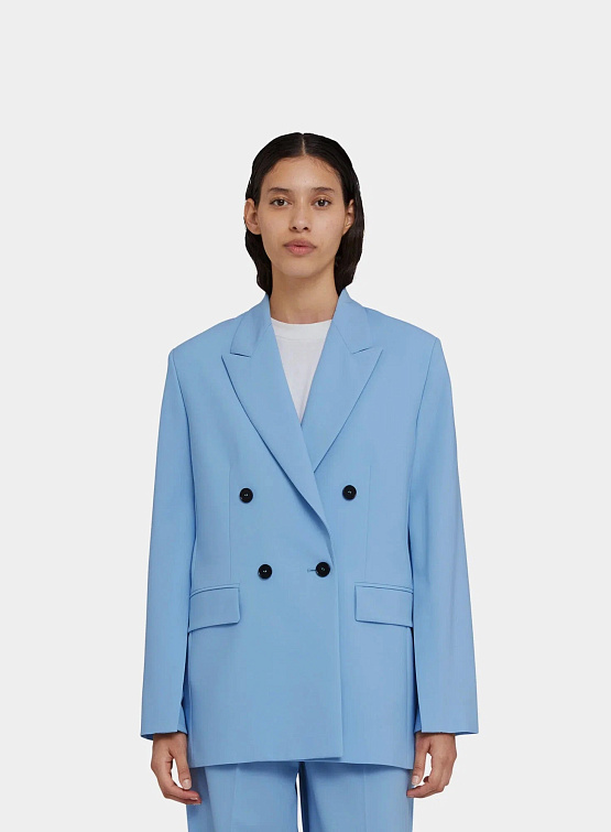 Женский пиджак MSGM Lightweight Wool Blue