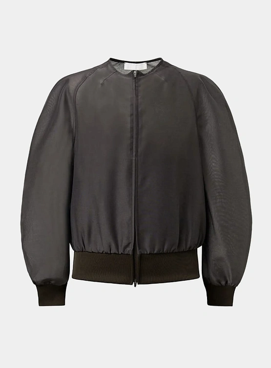 Женский кардиган AMOMENTO Mock Neck Organza Charcoal