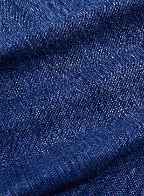 Джинсы ANGLAN Lap Pleated Washed Denim Deep Blue