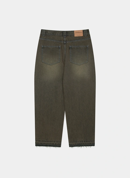 Джинсы LMC Curved Raw Edge Denim Wide Dark Brown