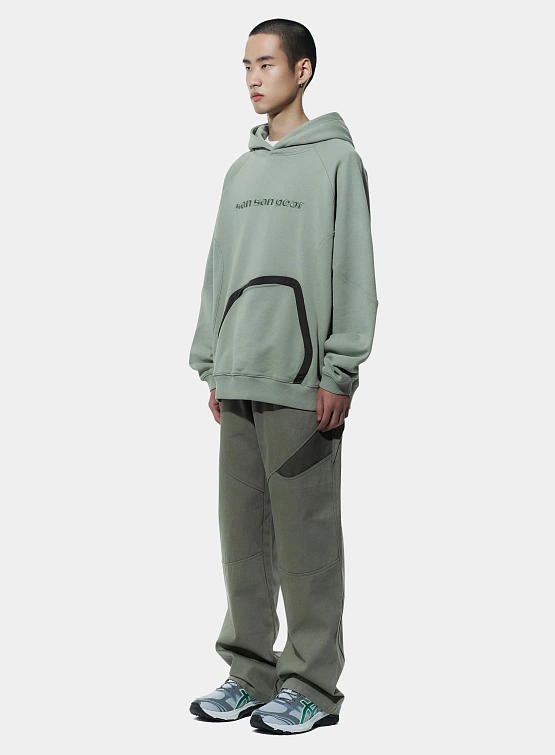 Худи SAN SAN GEAR Nylon Pocket Hoodie Green