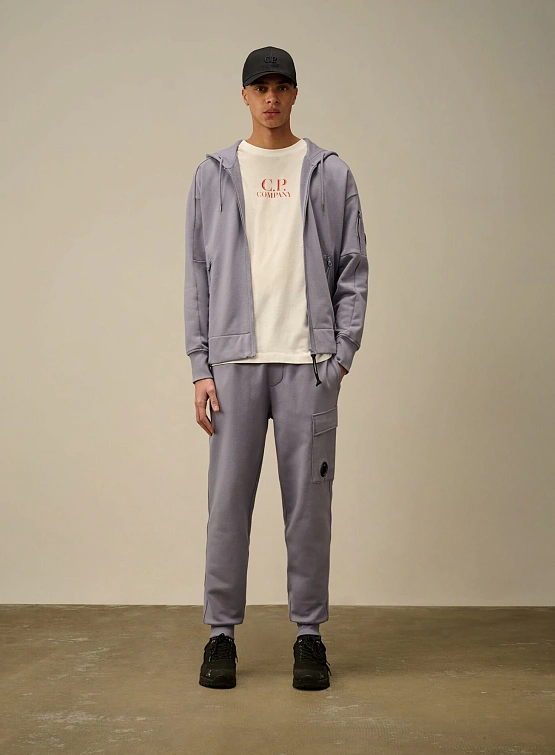 Футболка C.P. Company 30/1 Jersey Logo Gauze White