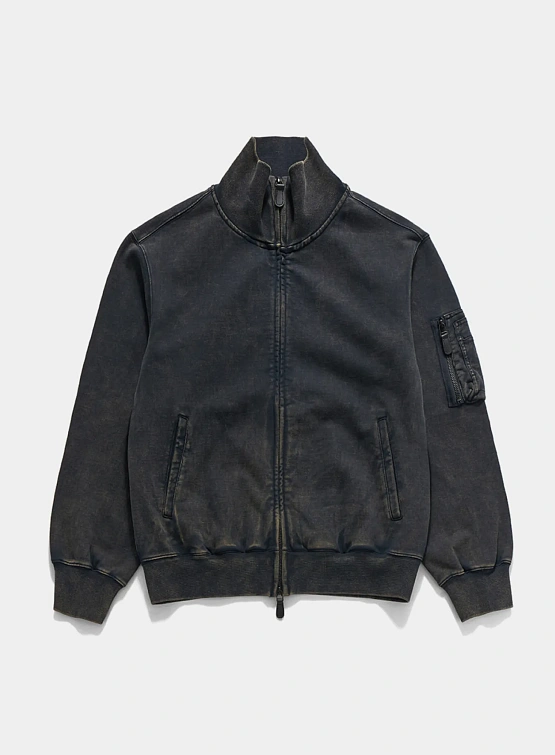 Толстовка на молнии EASTLOGUE Flight Zip Up Vintage Charcoal