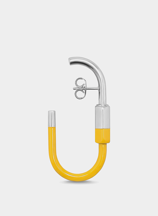 Серьги MM6 Maison Margiela Carabiner Earrings Yellow