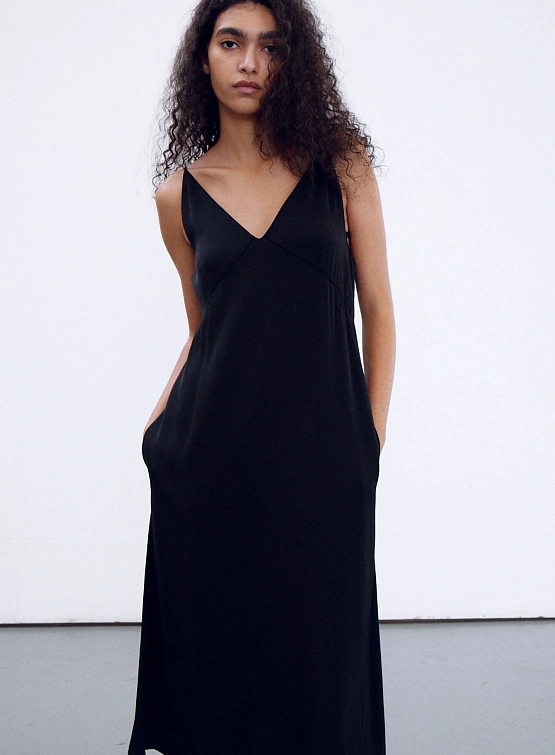 Женское платье Recto Petra Strap Detail Dress Black