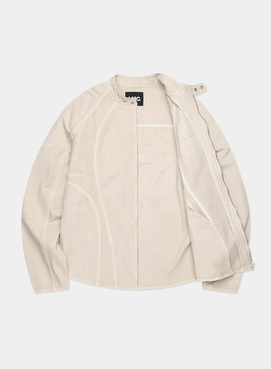 Куртка LMC Pigment Dyed Oval Globe Biker Jacket Beige