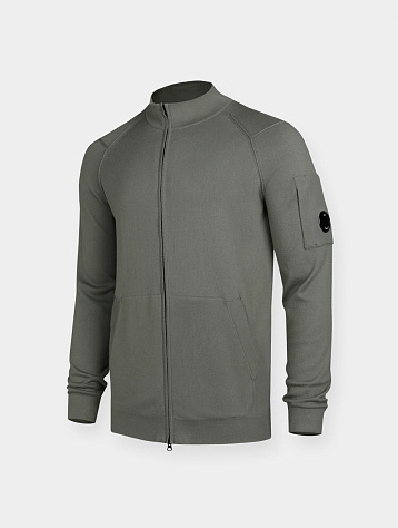 Кардиган C.P. Company Lens-detail Knitted Agave Green