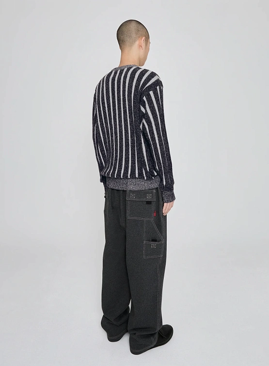 Свитер YESEYESEE Stipe Knit Pullover Black