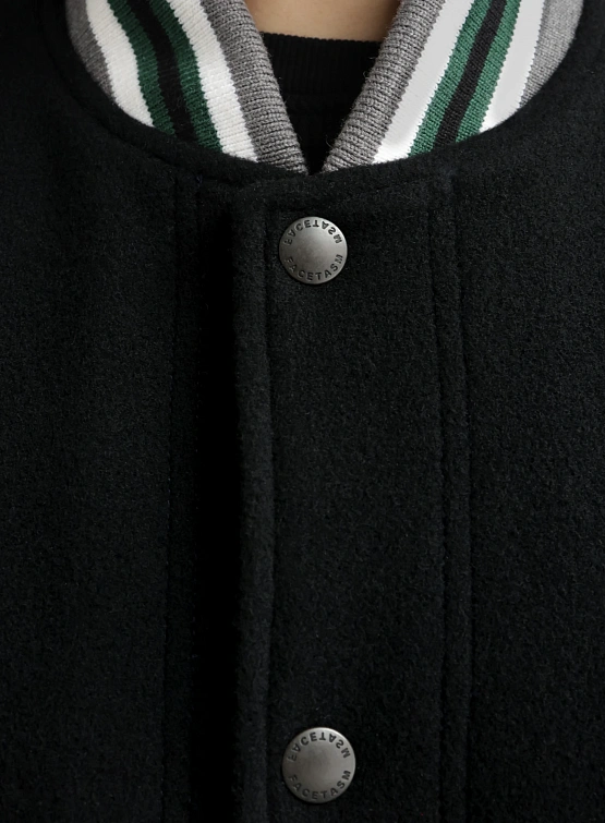 Бомбер FACETASM Patched Stadium Black