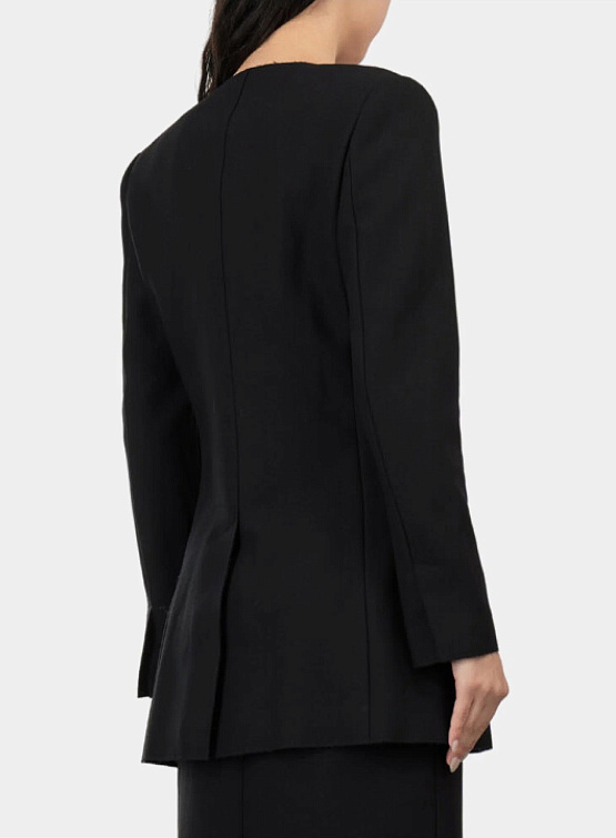 Женский пиджак MSGM Blazer Asimmetrico Black