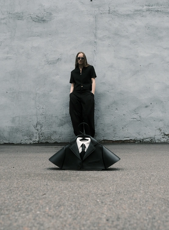 Очки Dries Van Noten x Linda Farrow Wrap Lilac