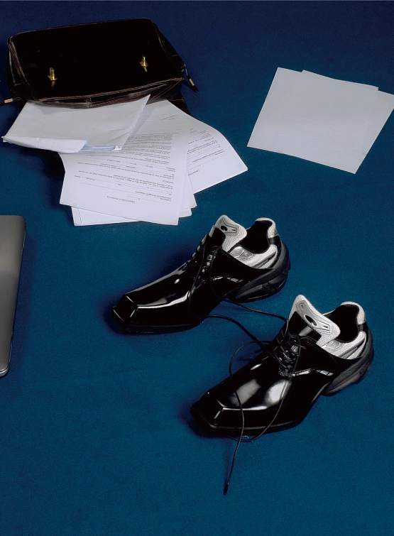 Туфли-дерби Remagine Hybrid Starting Blocks Black