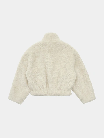 Женская флисовая куртка AMOMENTO Hairy Fur Blouson Ivory