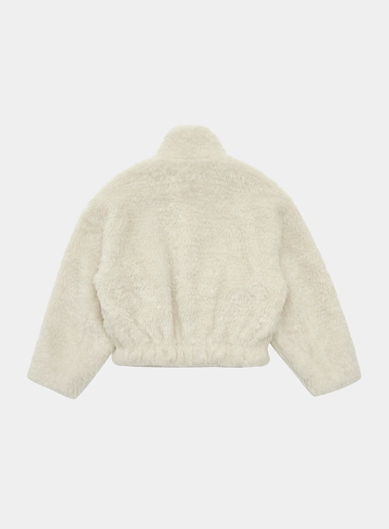 Женская флисовая куртка AMOMENTO Hairy Fur Blouson Ivory