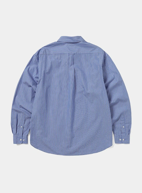 Рубашка thisisneverthat DSN Striped Shirt Blue