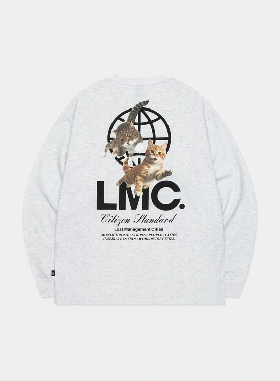 Лонгслив LMC Flying Cats Long Slv Tee Light Heather Grey
