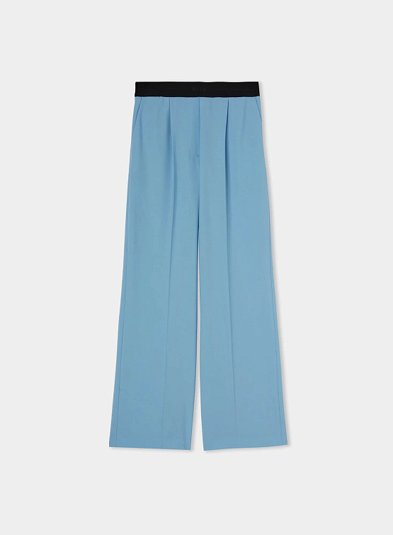 Женские брюки MSGM Lightweight Wool Blue