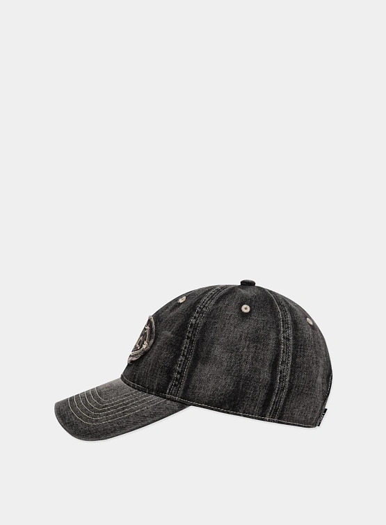 Кепка LMC Washed Denim Gothic Oval 6 Panel Black