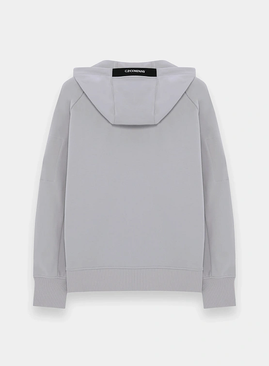 Зип-худи C.P. Company Diagonal Raised Fleece Blue Fox