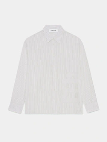Рубашка Études Oversize Shirt É Patch Stripe
