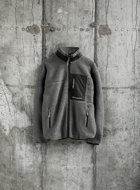 Флисовая куртка thisisneverthat SP Sherpa Fleece Charcoal