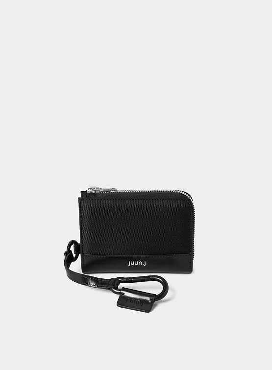 Кардхолдер JUUN.J Nylon Zip Card Holder Black
