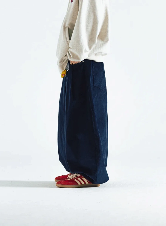 Брюки ANGLAN Corduroy Balloon  Navy