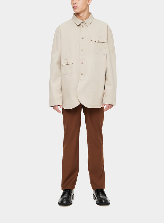 Овершот Han Kjøbenhavn Army Overshirt Light Grey