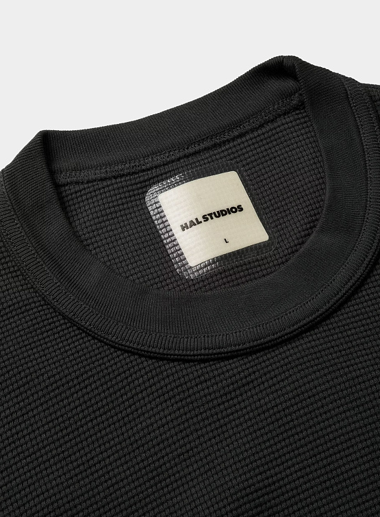 Лонгслив HAL STUDIOS Waffle Longsleeve Black