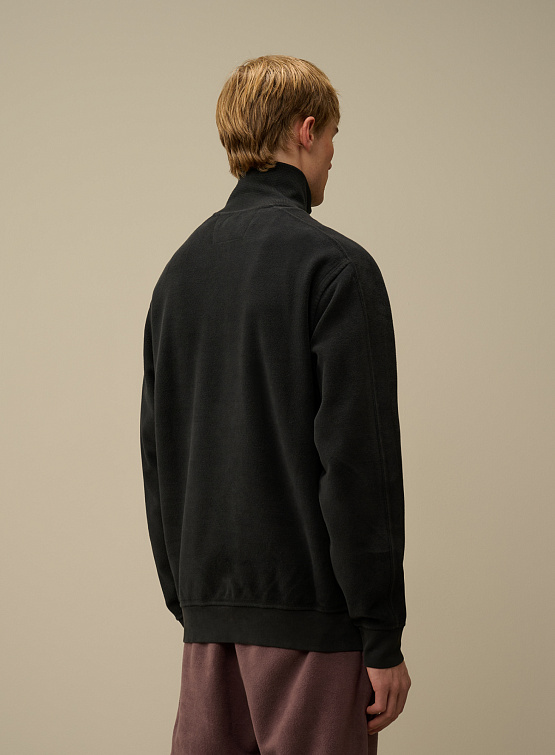 Халф-зип C.P. Company Reverse Brushed & Emerized Black