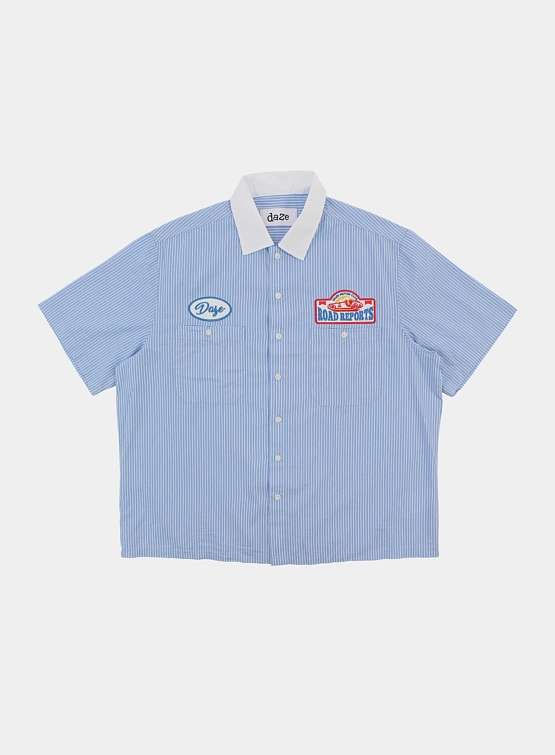 Рубашка Daze Road Reports Blue/White