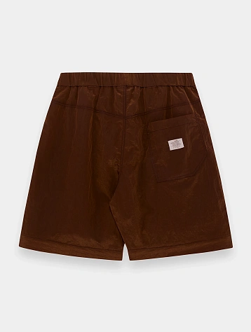 Шорты RANRA Stroller Shiny Nylon Bronze Brown