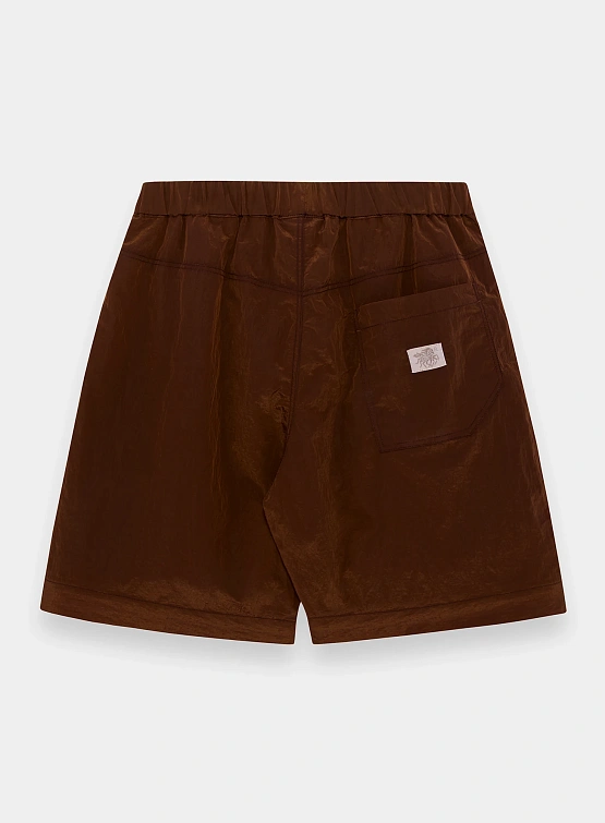 Шорты RANRA Stroller Shiny Nylon Bronze Brown