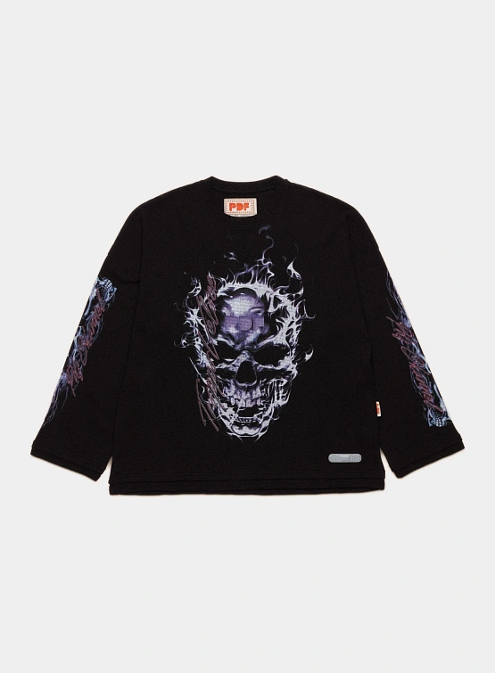 Лонгслив PDF Skull Longsleeve Bis Black