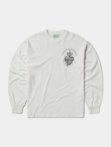 Лонгслив ARIES Faded Aries Ex Amino Off White