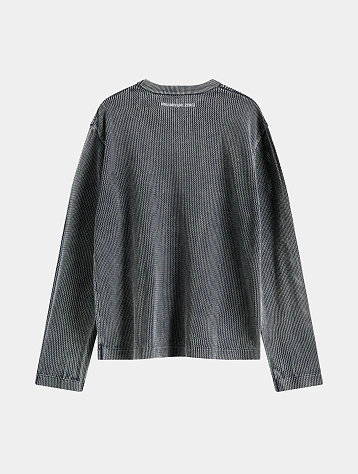 Лонгслив MKI MIYUKI ZOKU Pigment Black Loose Gauge L/S