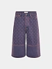 Шорты Marine Serre Moon Laser Denim Bermudas Lavender
