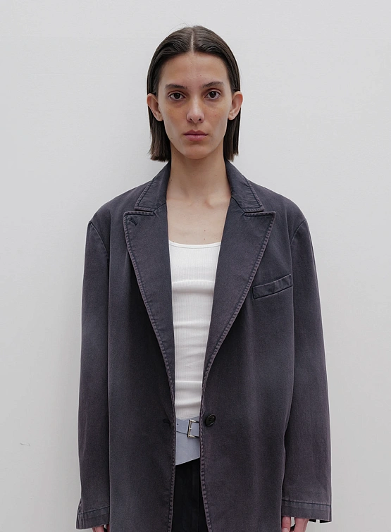 Женский Пиджак OPEN YY Washed Jacket Blue