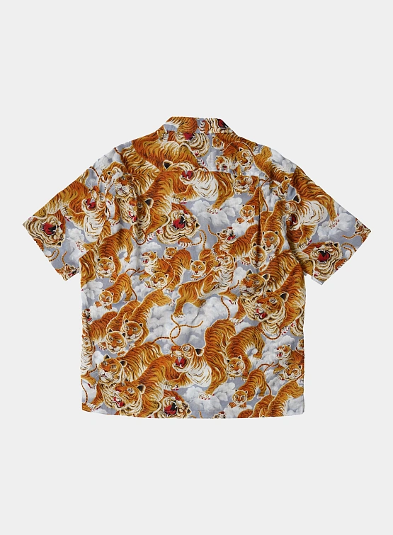 Рубашка FrizmWORKS Tiger Hawaiian Half Gray