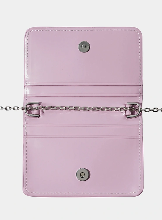 Женская сумка STAND OIL Chubby Wallet Glossy Vintage Pink