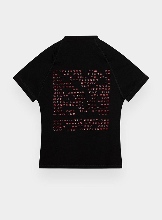 Женская футболка Ottolinger Deconstructed T-Shirt Black