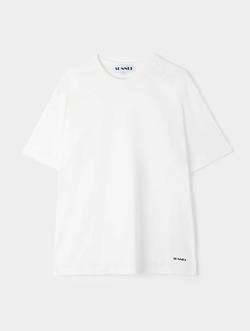 Футболка Sunnei Classic Small Logo Print Off White
