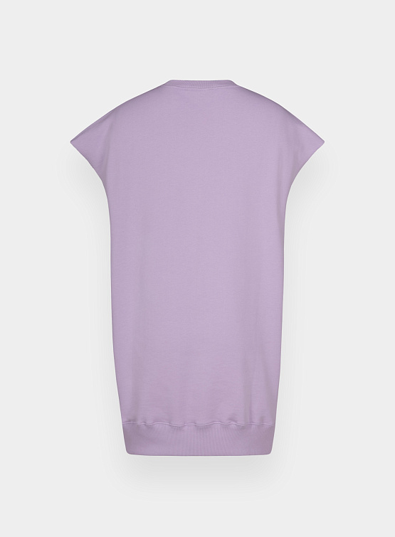 Платье MSGM Embossed Logo Lilac